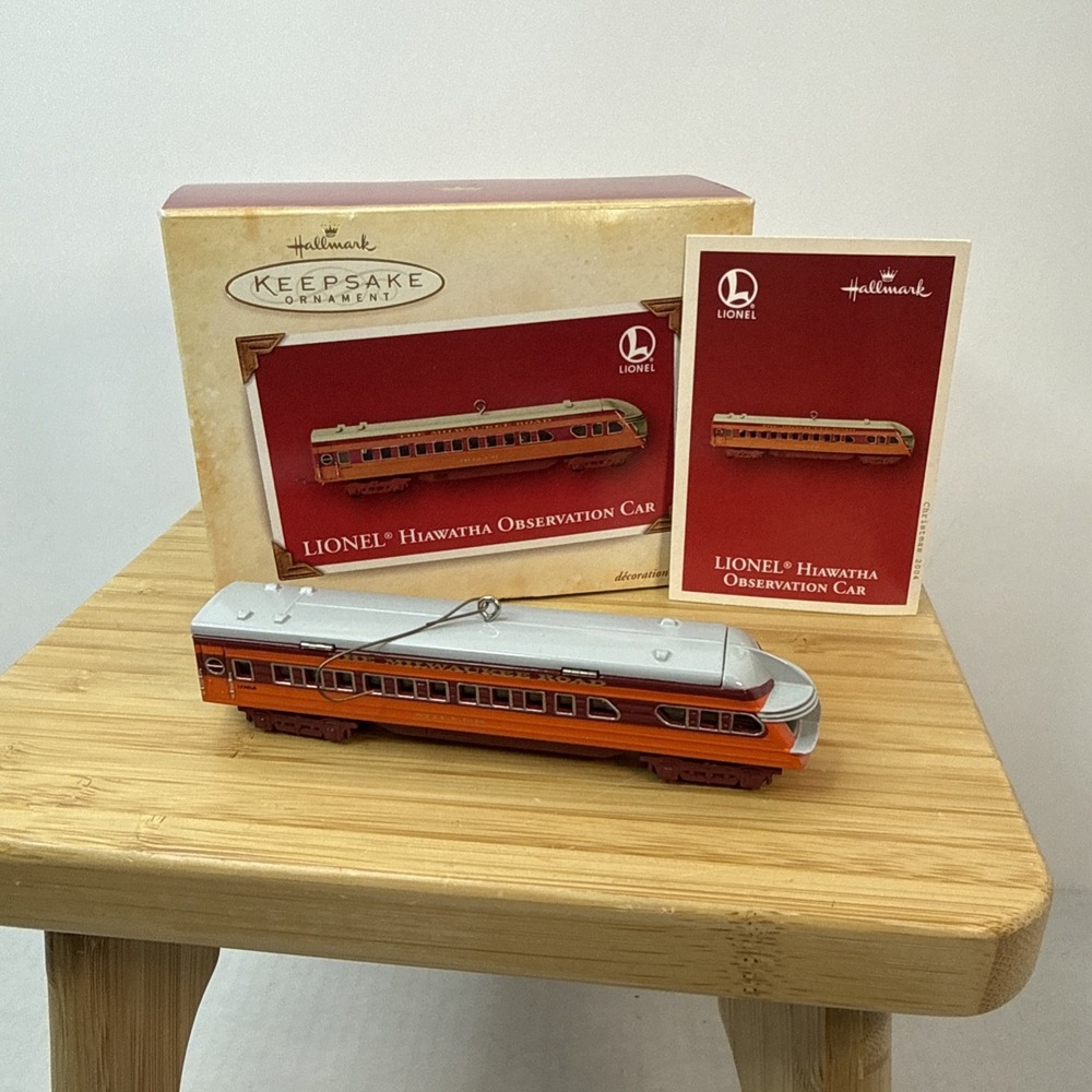 2004‎ Lionel Hiawatha Observation Car Hallmark Keepsake Ornament - New in Box